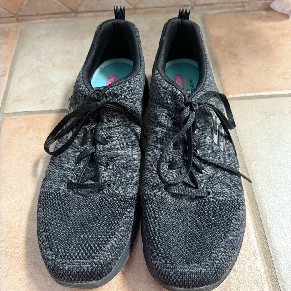 Skechers Black Athletic Shoes